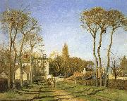Camille Pissarro Village entrance oil painting on canvas